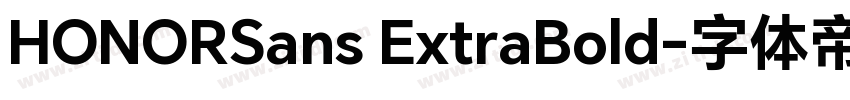 HONORSans ExtraBold字体转换